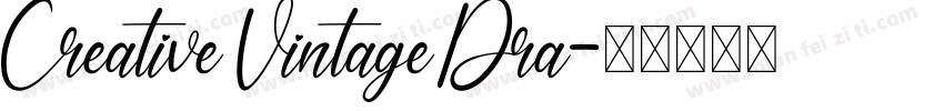 Creative Vintage Dra字体转换